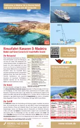 Gazetka promocyjna Rewe Reisen - Reiseprospekt - Gazetka - ważna od 24.04 do 24.04.2026 - strona 20 - produkty: angebot, asti, Atari, Bad, ball, bett, Betten, blume, blumen, body, buch, dusche, eis, elle, ente, erde, fanta, fenster, getränk, getränke, gin, hängematte, inklusivleistungen, natur, Persona, pool, reis, reiseverlauf, rel, rezept, Ria, ring, Sport, Thea, Ti, tisch, uhr, usb