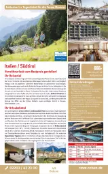 Gazetka promocyjna Rewe Reisen - Reiseprospekt - Gazetka - ważna od 24.04 do 24.04.2026 - strona 40 - produkty: axe, Bad, Bademantel, bestpreis, bett, boxspringbett, Brei, buch, cin, dusche, eis, ente, erde, Fahrrad, Garten, inklusivleistungen, innenpool, kaffee, Käse, körperpflege, kosmetik, Kosmetikspiegel, leine, LG, Liege, mab, Mantel, Mode, nuss, obst, olive, oliven, pool, rama, reis, Ria, ring, rwe, salat, SANTE, schirme, slip, Slipper, sonnenschirm, Spezi, spiegel, Teleskop, Ti, tücher, uhr, usb, Venta, wellnessbereich