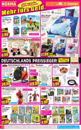 Gazetka promocyjna Norma - Norma - Gazetka - ważna od 18.12 do 18.12.2023 - strona 14 - produkty: auto, ball, Bau, baumwolle, Bebe, bett, bettwäsche, bio, buch, burger, Cap, deka, dell, disney, eis, Elefant, Elektro, elle, fernbedienung, fisch, fische, Fußball, gin, HDMI, Kinder, kissen, ladekabel, lautsprecher, leine, LG, Luftballon, Lusti, Mode, Muffin, ndk, Paw Patrol, Peppa Pig, Plüsch, Puzzle, ravensburger, reis, reiss, Ria, rum, schoko, spee, Spiele, suppe, Tempo, thermostat, Ti, tisch, Trockner, überhitzungsschutz, usb, wendebettwäsche, Weste, wolle