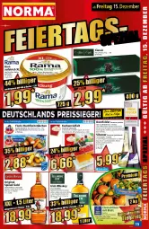 Gazetka promocyjna Norma - Norma - Gazetka - ważna od 18.12 do 18.12.2023 - strona 15 - produkty: aufstrich, backfisch, Becher, brot, brotaufstrich, clementinen, dornfelder, eis, elle, fisch, fischstäbchen, flasche, fleisch, frucht, früchte, früchten, gin, irish whiskey, joghur, joghurt, Käse, kuchen, LG, mac, mandarine, meeresfrüchte, nuss, original spiced gold, pasta, qualitätswein, reis, reiss, rum, saft, sahne, schoko, silvaner, Ti, tiefpreis, Tiere, tisch, tullamore, tullamore dew, wein, whiskey