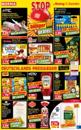 Gazetka promocyjna Norma - Norma - Gazetka - ważna od 18.12 do 18.12.2023 - strona 5 - produkty: batterie, batterien, beutel, braten, choco fresh, cola, delikatess sauce, eier, eierlikör, eis, flasche, fleisch, Frit-Sticks, Geflügel, gin, himbeer, ketchup, kirsch, kräuter, Kugel, kühlregal, LG, likör, longlife, Luftgetrocknete Salami, messer, milch, nuss, obst, regal, reis, reiss, ring, salami, sauce, Schladerer, schnitzel, schwein, schweine, schweinebraten, Spezi, Ti, tomate, tomaten, tomato ketchup, vollmilch, wasser, wein, weine