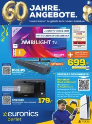 Gazetka promocyjna Euronics - Prospekte - Gazetka - ważna od 24.02 do 24.02.2024 - strona 1 - produkty: angebot, angebote, elle, fernseher, gewinnspiel, lays, mikrowelle, Philips, PlayStation, PlayStation 5, Samsung, Ti