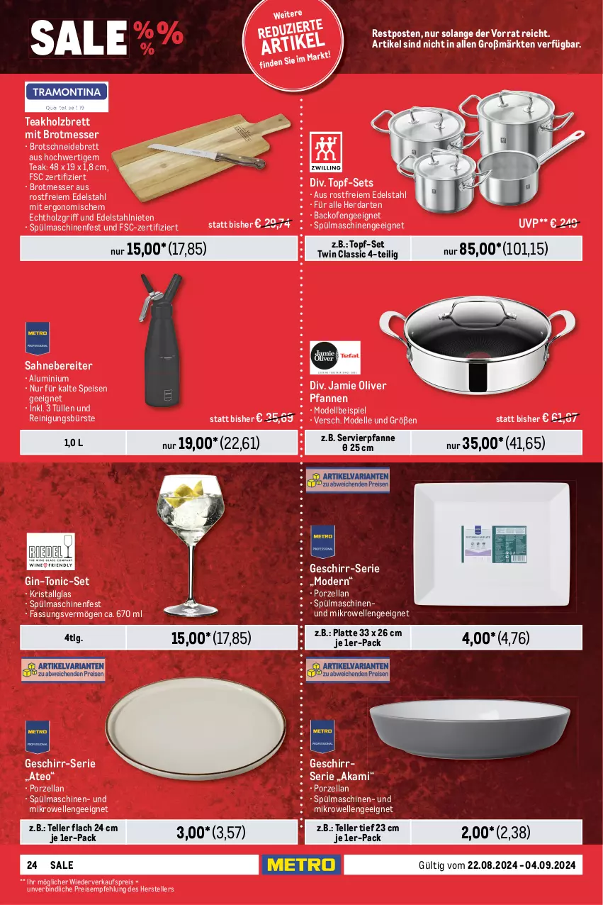 Aktueller Prospekt Metro - Food-NonFood - von 22.08 bis 04.09.2024 - strona 24 - produkty: akku, backofen, brot, bürste, bürsten, dell, drink, Dyson, edelstahl, eier, eis, elle, geschirr, Geschirrserie, gin, haarglätter, haartrockner, herdarten, Holz, kaffee, latte, LG, Löffel, messer, mikrowelle, Mode, Ofen, olive, oralb, pfanne, pfannen, Reinigung, reinigungsbürste, reis, rotwein, rwe, sahne, schneidebrett, spülmaschinen, teller, Ti, timer, tisch, tonic, topf, topf-set, Trockner, wasser, wassertank, wein, Weißwein, Weißweinglas, WICK