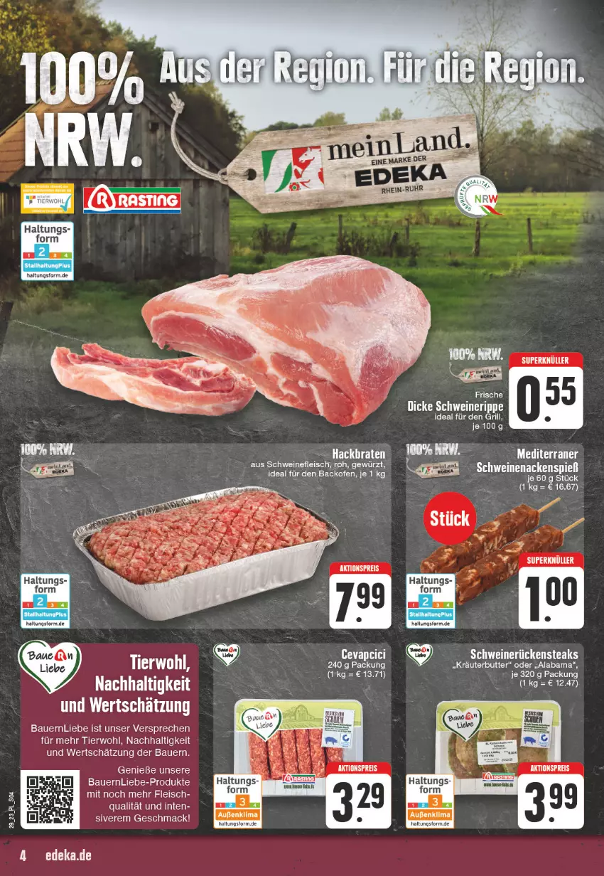 Aktueller Prospekt E Center - Angebote der Woche - von 17.07 bis 22.07.2023 - strona 4 - produkty: aeg, auer, backofen, Bau, Bauer, eis, fleisch, gewürz, grill, mac, Ofen, schwein, schweine, schweinefleisch, Ti, wein, weine