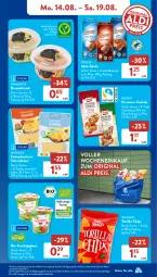 Gazetka promocyjna AldiSud - NÄCHSTE WOCHE - Gazetka - ważna od 19.08 do 19.08.2023 - strona 11 - produkty: aldi, aufstrich, bacon, Becher, beere, bio, biscotto, brot, brotaufstrich, burger, chips, cola, cookie, cookies, eis, erde, fisch, frucht, fruchtjoghurt, Geflügel, gin, gouda, himbeer, himbeere, HP, joghur, joghurt, kakao, Käse, marzipan, reis, salz, schnittkäse, snack, snacks, Sun Snacks, thunfisch, Ti, tisch, tortilla, ZTE