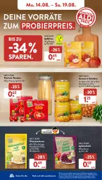 Gazetka promocyjna AldiSud - NÄCHSTE WOCHE - Gazetka - ważna od 19.08 do 19.08.2023 - strona 8 - produkty: aldi, ananas, apfel, apfelmus, auer, beutel, bier, brut, eis, Elektro, HP, Konserven, Kraut, Laufen, reis, rotkohl, saft, Sauerkraut, Ti, tomate, tomaten, wein, Weinsauerkraut