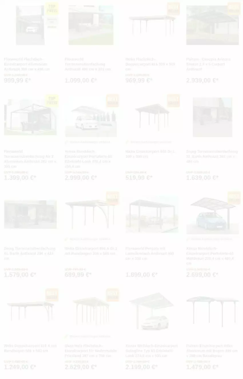 Aktueller Prospekt Obi - Prospekte - von 24.09 bis 02.10.2024 - strona 3 - produkty: aust, braun, bree, Carport, edelstahl, eis, elle, Holz, LG, soja, Terrassenüberdachung, weka, Zelt