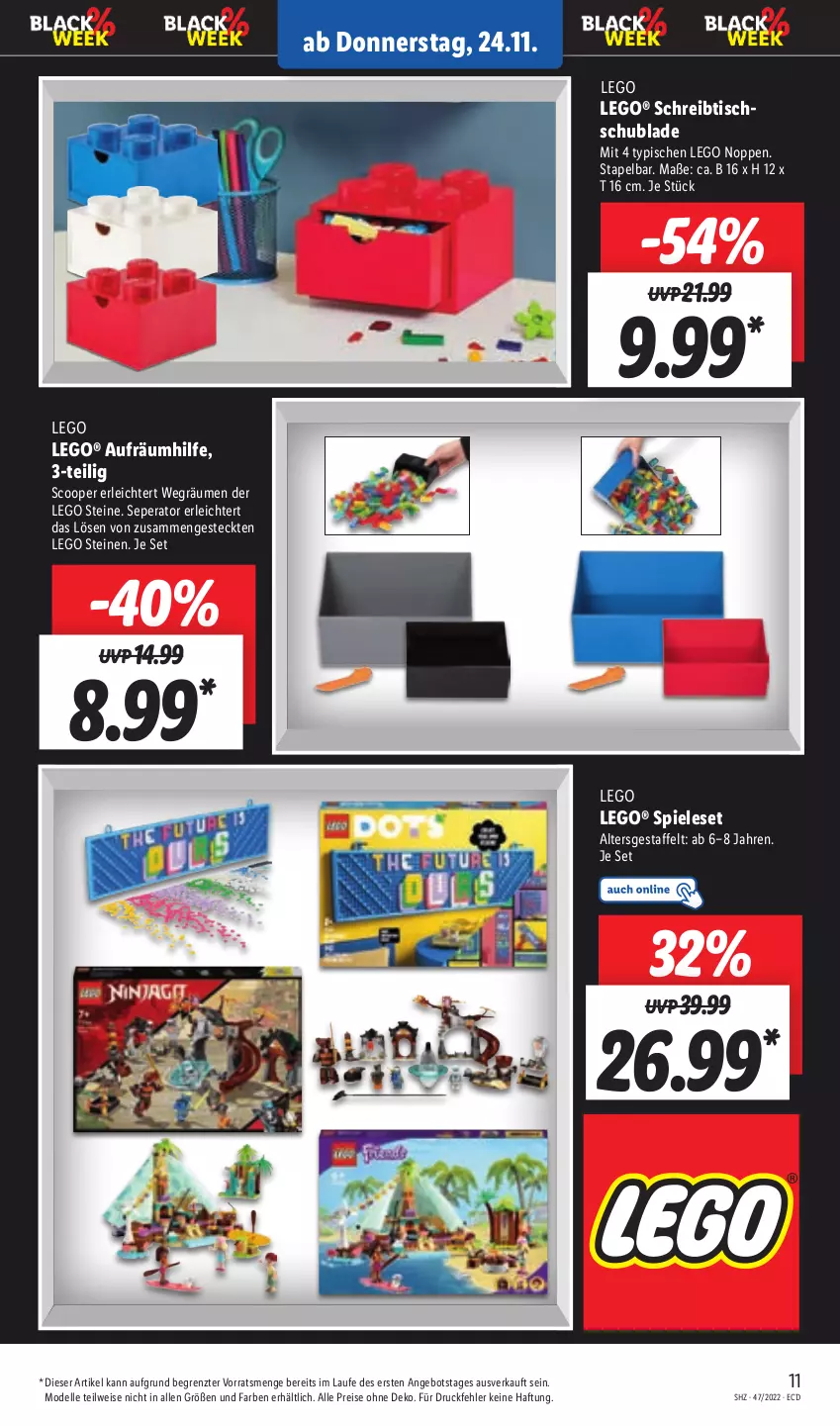 Aktueller Prospekt Lidl - Aktionsprospekt - von 21.11 bis 26.11.2022 - strona 11 - produkty: angebot, dell, eis, elle, LEGO®, Mode, reis, schreibtisch, Spiele, Ti, tisch, ZTE