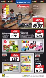 Gazetka promocyjna Lidl - Aktionsprospekt - Gazetka - ważna od 26.11 do 26.11.2022 - strona 12 - produkty: auto, Bau, Carrera, cin, Gesellschaftsspiel, Knetset, küche, Küchen, küchenmaschine, Mattel, ndk, Play-Doh, Ria, Schal, Schale, Sitzhöhe, Spiele, Ti, Yo