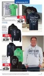 Gazetka promocyjna Lidl - Aktionsprospekt - Gazetka - ważna od 26.11 do 26.11.2022 - strona 15 - produkty: angebot, Bau, baumwolle, dell, eis, elle, Jacke, Mode, reis, shirt, sweatjacke, Sweatshirt, T-Shirt, Ti, wolle, ZTE