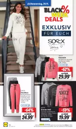 Gazetka promocyjna Lidl - Aktionsprospekt - Gazetka - ważna od 26.11 do 26.11.2022 - strona 16 - produkty: Bau, baumwolle, black week, hose, lack, ndk, Pulli, Schal, Schale, shirt, Sweathose, Sweatshirt, Tasche, taschen, Ti, wolle