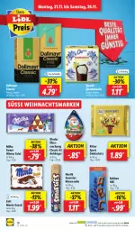 Gazetka promocyjna Lidl - Aktionsprospekt - Gazetka - ważna od 26.11 do 26.11.2022 - strona 46 - produkty: Anhänger, bahlsen, dallmayr, elle, Kinder, milka, monte, ndk, nestlé, quark, Quarki, ritter, ritter sport, Schal, Schale, smarties, snack, snacks, Sport, teller, Ti, zott, Zott Monte