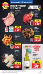 Gazetka promocyjna Lidl - Aktionsprospekt - Gazetka - ważna od 26.11 do 26.11.2022 - strona 51 - produkty: angebot, berliner, bier, burgunder, eis, filet, filets, fisch, fische, Fischer, garnelen, kotelett, lamm, Lammfilets, mac, preisvorteil, reis, rind, rinder, Rinderroulade, rinderrouladen, rouladen, schwein, schweine, schweinekotelett, Ti, wein, weine, ZTE