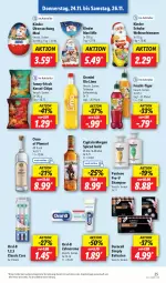 Gazetka promocyjna Lidl - Aktionsprospekt - Gazetka - ważna od 26.11 do 26.11.2022 - strona 53 - produkty: alkohol, angebot, batterie, batterien, Cap, captain morgan, chips, creme, eis, elle, frucht, funny-frisch, granini, granini die limo, Kinder, Kinder Maxi, limo, oral-b, ouzo, pantene, pantene pro-v, pro-v, reis, schoko, shampoo, sim, teller, Ti, zahncreme, ZTE