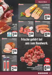 Gazetka promocyjna E Center - Angebote der Woche - Gazetka - ważna od 26.08 do 26.08.2023 - strona 9 - produkty: aktionspreis, auer, chili, eier, eis, ente, fleisch, Kalbfleisch, leberwurst, mit kalbfleisch, natur, obst, reis, Ti, wurst