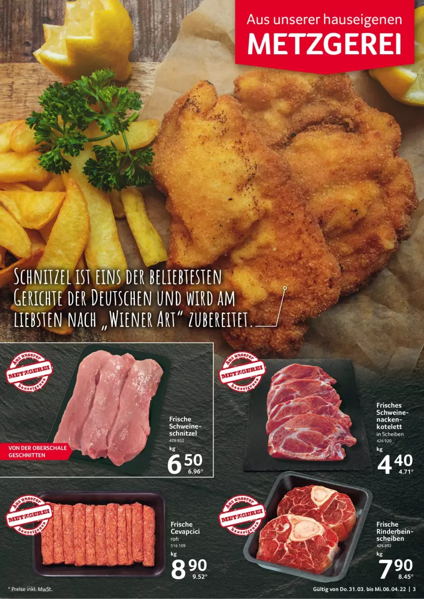 Aktueller Prospekt Selgros - Food - von 31.03 bis 06.04.2022 - strona 3 - produkty: cevapcici, rind, rinder, Schal, Schale, schnitten, schnitzel, schwein, schweine, tee, Ti, wein, weine