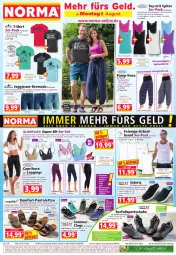 Gazetka promocyjna Norma - Norma - Gazetka - ważna od 15.08 do 15.08.2022 - strona 1 - produkty: achselhemd, aqua, asti, Bau, baumwolle, Bebe, bermuda, blume, braun, Brei, Cap, caprihose, Clogs, decksohle, eis, elle, ente, gin, hemd, hose, Hylo, jeans, lack, Laufen, leggings, mint, orange, pantolette, pantoletten, pflaume, reine baumwolle, reis, Ria, Sabots, schuhe, shirt, Sport, sportschuhe, T-Shirt, Tasche, taschen, Ti, tisch, wolle, ZTE