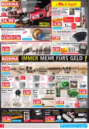 Gazetka promocyjna Norma - Norma - Gazetka - ważna od 15.08 do 15.08.2022 - strona 4 - produkty: aufbewahrungsbox, batterie, batterien, Bau, Beba, Bebe, beleuchtung, Bohrer-Set, Brei, buch, butter, eis, Elektro, elle, ente, gin, grill, Holz, ilag, Kette, kraft, Kraut, Kurzschaftsocken, lack, Lampe, Laufen, led-beleuchtung, leds, Leuchte, LG, messer, ndk, reis, Säbelsäge, sac, säge, Schal, schrauben, socken, Spezi, Spiele, steckdose, stichsäge, tee, teller, Ti, Tiere, tisch, unkrautvernichter, usb, werkzeug, werkzeuge, Winkelschleifer, ZTE