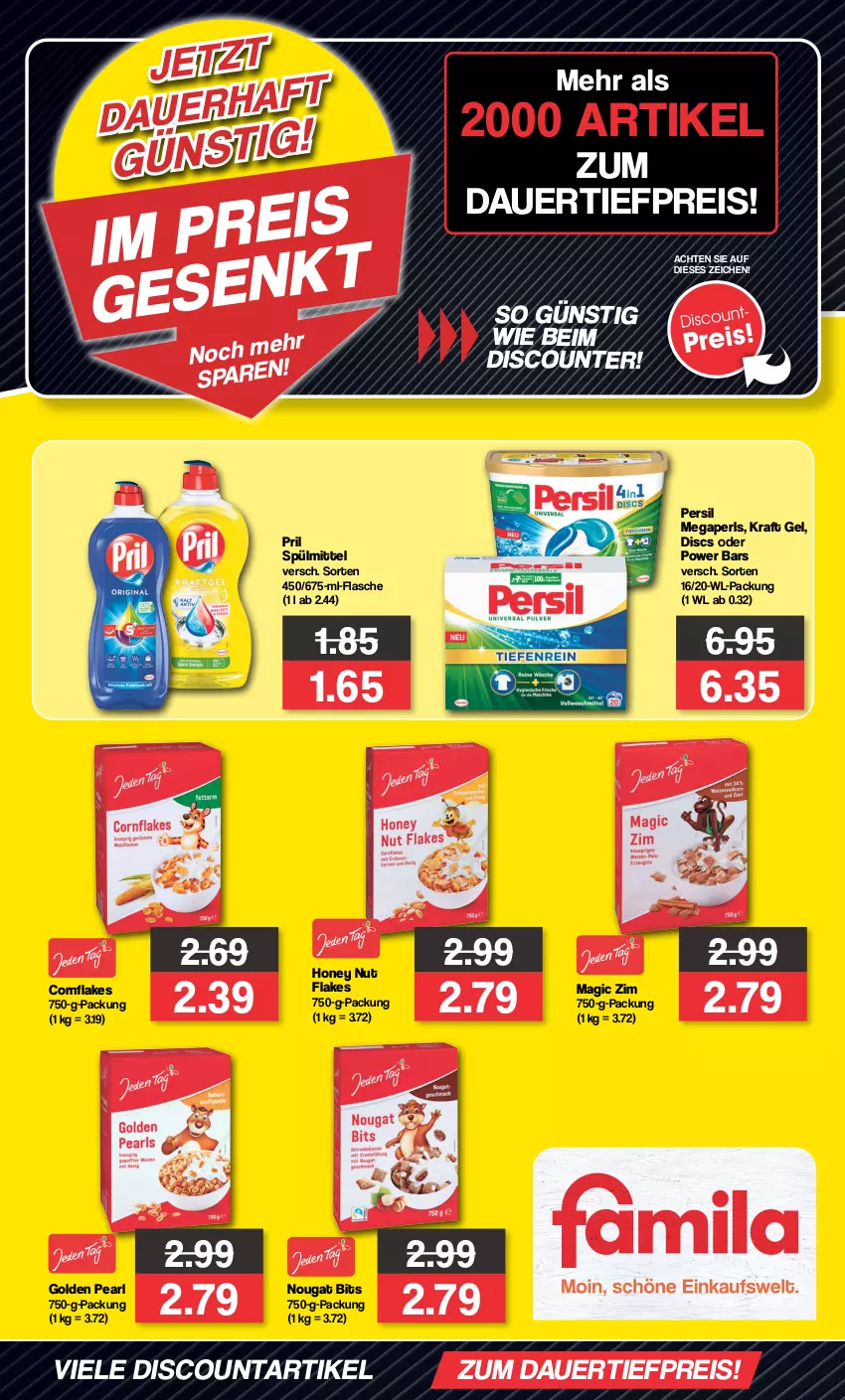 Aktueller Prospekt Markant - Prospekte - von 17.01 bis 03.02.2024 - strona 2 - produkty: angebot, angebote, auer, dauertiefpreis, discount, eis, flakes, flasche, kraft, megaperls, persil, pril, reis, spülmittel, Ti, tiefpreis