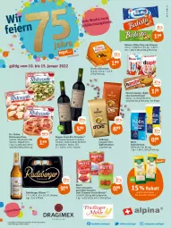 Gazetka promocyjna Tegut - Angebote der Woche - Gazetka - ważna od 15.01 do 15.01.2022 - strona 1 - produkty: alkohol, balisto, Bau, Berger, bio, Blüte, bohne, bohnen, bounty, cherrytomaten, dallmayr, doppio passo, Dr. Oetker, duplo, eis, ferrero, Ferrero Küsschen, flasche, fleisch, frucht, fruchtfleisch, getränk, getränke, hafer, haferflocken, hanuta, kaffee, kaffeebohnen, Kinder, kinder riegel, kölln, milky way, mozzarella, Mutti, passo, pils, pilsner, pizza, pizza salame, primitivo, radeberger, radeberger pilsner, rel, riegel, ristorante, ristorante pizza, rotwein, tee, Ti, tomate, tomaten, trauben, wein