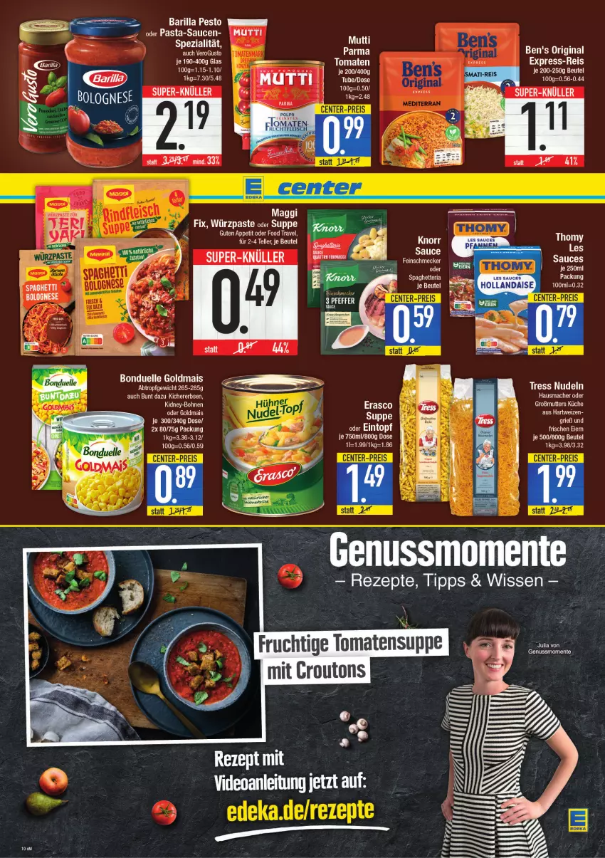 Aktueller Prospekt E Center - Angebote der Woche - von 07.03 bis 12.03.2022 - strona 10 - produkty: ente, nuss, sauce, suppe, Ti