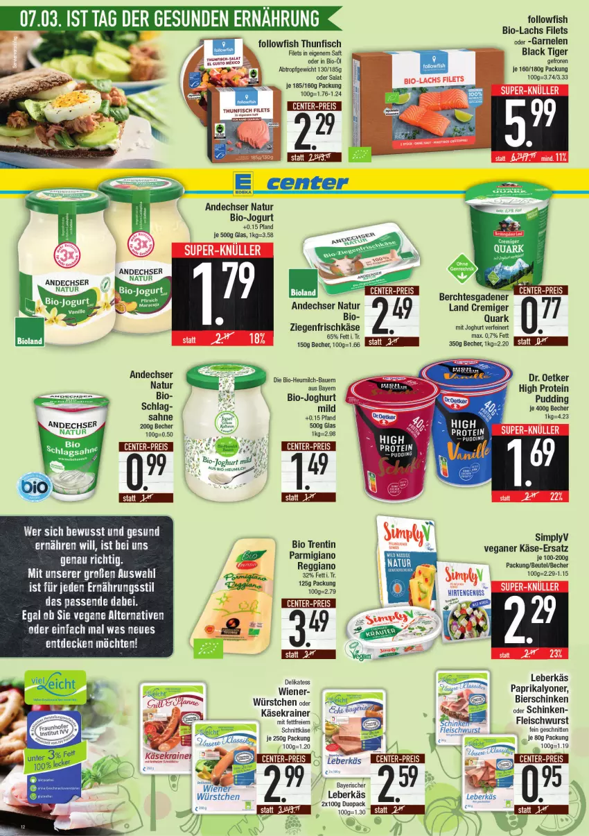 Aktueller Prospekt E Center - Angebote der Woche - von 07.03 bis 12.03.2022 - strona 12 - produkty: sahne, Ti