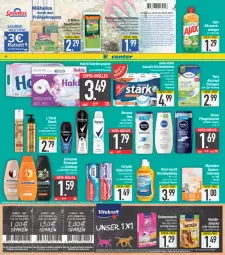 Gazetka promocyjna E Center - Angebote der Woche - Gazetka - ważna od 29.04 do 29.04.2023 - strona 18 - produkty: ajax, allzweckreiniger, beutel, Clin, colgate, creme, deo, Discreet, dusche, eis, elnett, ente, flasche, geschirr, haarspray, hakle, hakle toilettenpapier, Heu, hundesnack, hundesnacks, katzennahrung, katzensnack, küche, Küchen, küchentücher, LG, mikrofaser, Mikrofasertücher, mousse, mundspülung, nivea, Odol, papier, pfanne, pfannen, pflegedusche, reiniger, Reinigung, reis, rexona, schauma, schauma shampoo, shampoo, shampoo oder spülung, snack, snacks, spülung, super-knüller, Ti, tisch, toilettenpapier, tragegriff, tücher, weck, zahncreme, ZTE