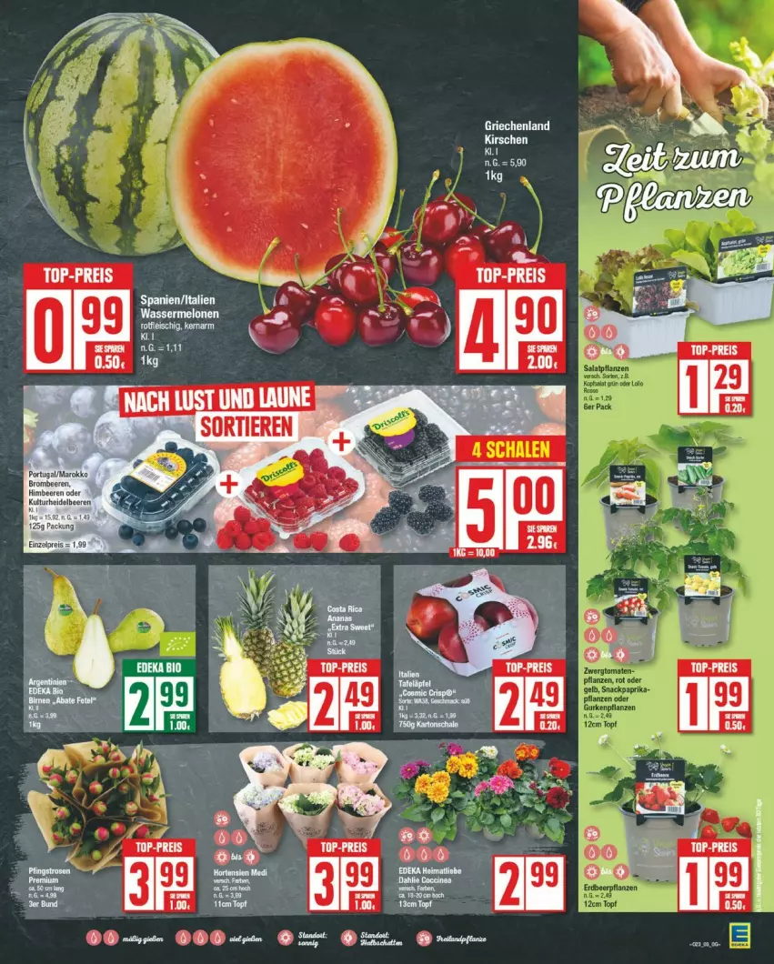 Aktueller Prospekt Edeka - Prospekte - von 03.06 bis 08.06.2024 - strona 3 - produkty: eis, melone, melonen, reis, top-preis, wasser, wassermelone, wassermelonen