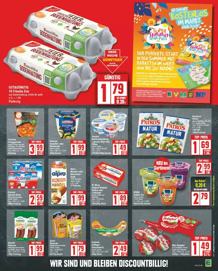 Aktueller Prospekt Edeka - Prospekte - von 03.06 bis 08.06.2024 - strona 7 - produkty: discount, eier