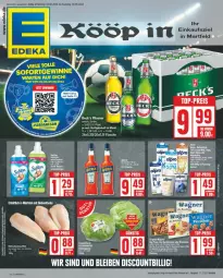 Gazetka promocyjna Edeka - Prospekte - Gazetka - ważna od 08.06 do 08.06.2024 - strona 1 - produkty: beck's, brustfilet, deka, eis, filet, flasche, hähnchenbrust, hähnchenbrustfilet, pils, pilsener, reis, Ti, top-preis