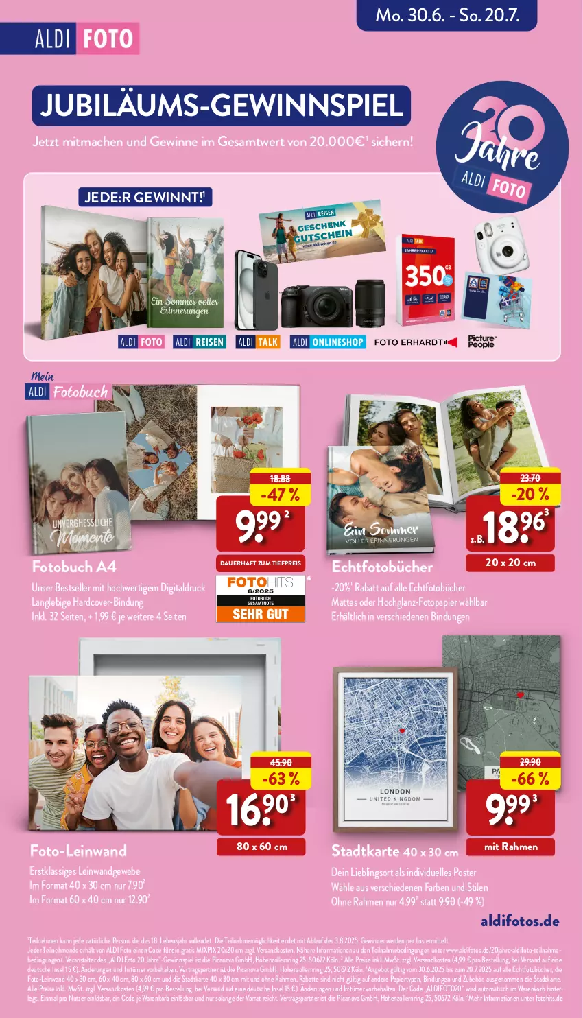 Aktueller Prospekt Aldi Nord - Von Montag - von 07.07 bis 12.07.2025 - strona 43 - produkty: aldi, angebot, auer, auto, buch, eis, elle, erde, Fotobuch, gewinnspiel, hochglanz, Jubiläums, korb, mac, ndk, papier, reis, ring, Ti, tiefpreis, tisch