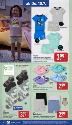 Gazetka promocyjna Aldi Nord - Von Montag - Gazetka - ważna od 12.07 do 12.07.2025 - strona 26 - produkty: Bau, baumwolle, bett, Clogs, decksohle, eis, Elan, garnitur, gin, hose, hosen, Pyjama, radler, reine baumwolle, Ria, rwe, socken, Ti, wolle, ZTE