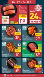 Gazetka promocyjna Aldi Nord - Von Montag - Gazetka - ważna od 12.07 do 12.07.2025 - strona 4 - produkty: bio, braten, brustfilet, eis, Elan, filet, filets, fleisch, gewürz, grill, grillfackeln, hackfleisch, hähnchenbrust, hähnchenbrustfilet, kräuter, lachs, lachsfilet, lamm, Lammfilets, marinade, Nackensteak, nackensteaks, Ofen, rind, rinder, rinderhackfleisch, rwe, schwein, steak, steaks, Ti, tisch, trolli, wein
