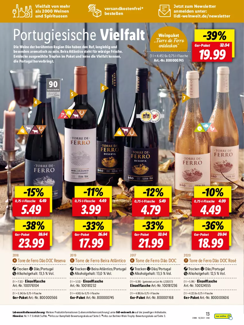 Aktueller Prospekt Lidl - Beste Weine für jeden Anlass - von 30.09 bis 31.10.2021 - strona 13