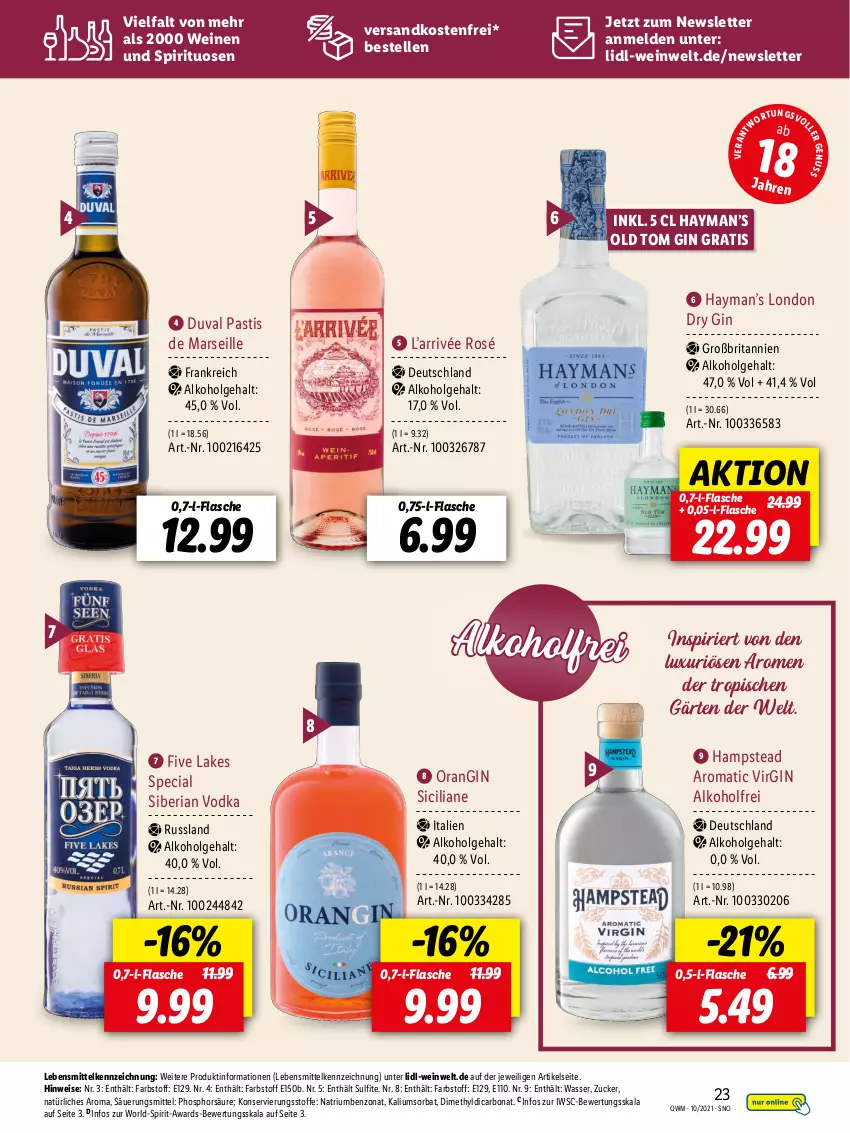 Aktueller Prospekt Lidl - Beste Weine für jeden Anlass - von 30.09 bis 31.10.2021 - strona 23