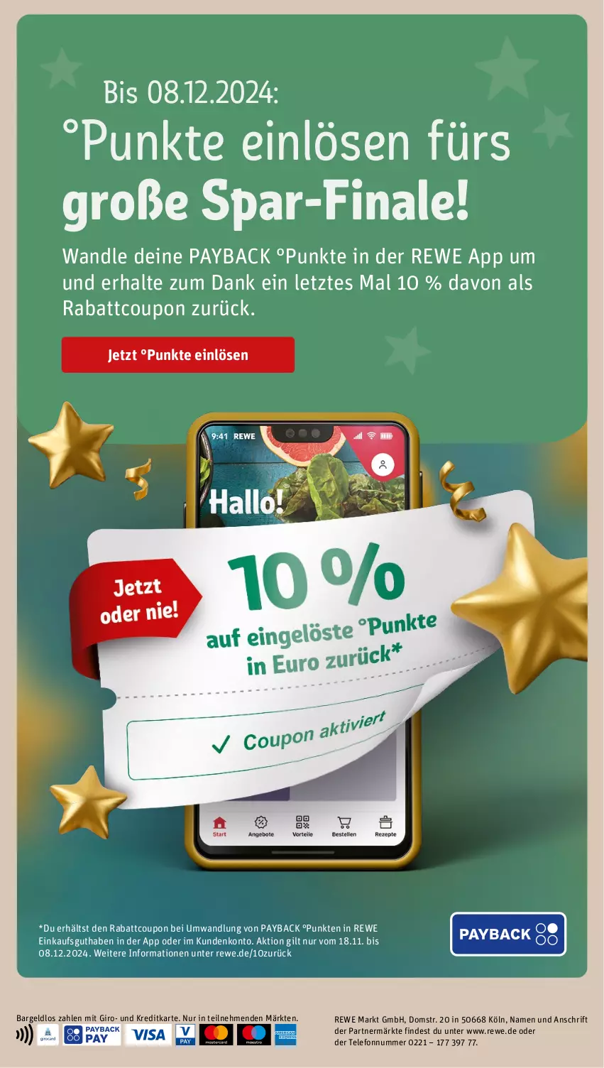 Aktueller Prospekt Rewe - Prospekte - von 02.12 bis 07.12.2024 - strona 18 - produkty: coupon, payback, telefon, Ti, ZTE