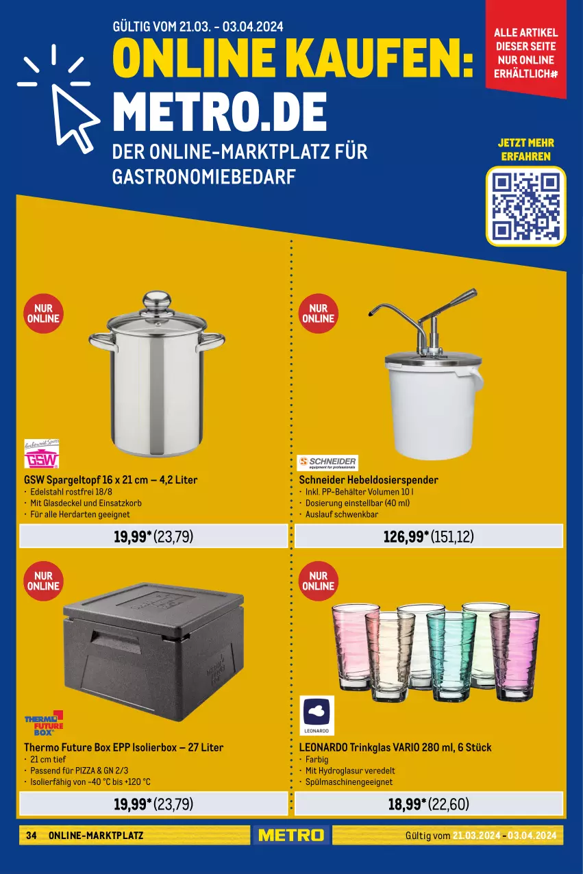 Aktueller Prospekt Metro - GastroJournal - von 21.03 bis 03.04.2024 - strona 34 - produkty: Ti