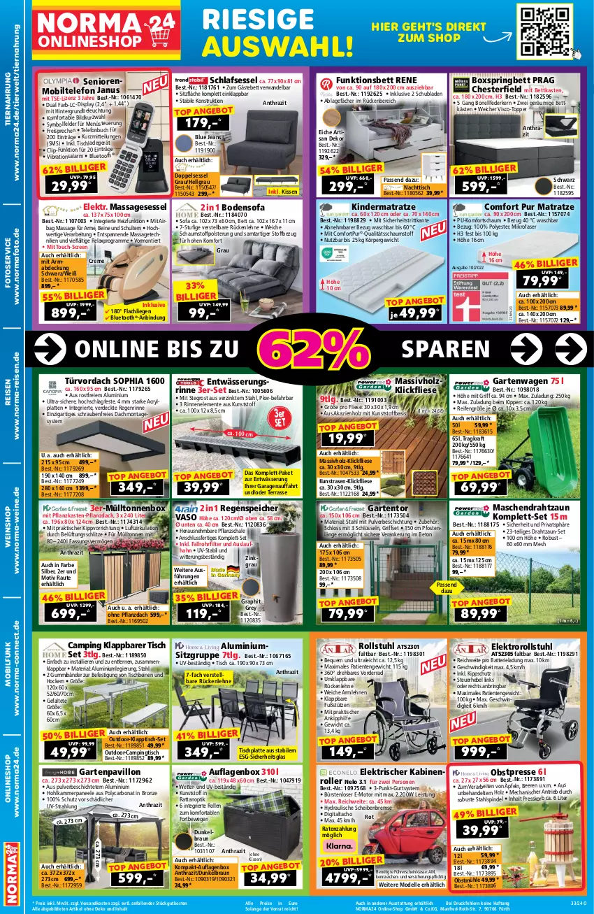 Aktueller Prospekt Norma - Norma - von 02.08 bis 01.08.2024 - strona 2 - produkty: angebot, armlehnen, auflagenbox, batterie, beere, beeren, beleuchtung, bett, bettkasten, Bona, braun, buch, bürste, bürsten, Campingtisch, creme, dell, Draht, eis, Elektro, elle, ente, erde, federkern, Garten, Gästebett, hocker, Holz, HP, jeans, Kinder, Kindermatratze, kissen, klapptisch, korb, kraft, kunstrasen, ladegerät, latte, LG, Liege, mab, massivholz, matratze, mikrofaser, Mode, ndk, Nike, obst, paneel, pavillon, Pflanzkasten, rasen, reifen, reis, rel, Ria, ring, Roller, rückenlehne, rwe, Schal, Schale, schrauben, schubladen, sessel, Sofa, stuhl, telefon, Ti, tiernahrung, tisch, tischplatte, topper, wein, weine, weinshop