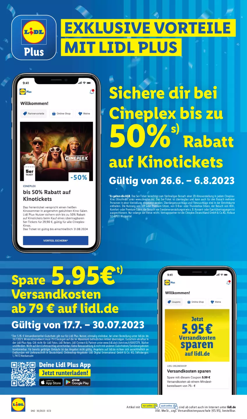 Aktueller Prospekt Lidl - Aktionsprospekt - von 24.07 bis 29.07.2023 - strona 22 - produkty: angebot, angebote, cin, eis, erde, gutschein, gutscheine, korb, ndk, reis, Schal, Schale, Sport, Ti, versandkostenfrei