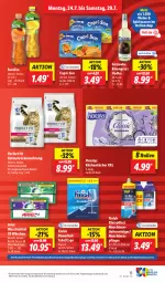 Gazetka promocyjna Lidl - Aktionsprospekt - Gazetka - ważna od 29.07 do 29.07.2023 - strona 21 - produkty: alleinfuttermittel, angebot, ariel, ariel waschmittel, ball, Cap, eis, elle, Finish, Floralys, fuzetea, klarspüler, küche, Küchen, küchentücher, Maschinenpfleger, Perfect Fit, powerball, Rauch, reiniger, reis, rwe, spirituosen, teller, Ti, Trockennahrung, tücher, vodka, waschmittel, wein, weine, ZTE