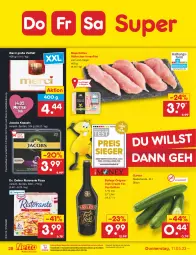 Gazetka promocyjna Netto Marken-Discount - Filial-Angebote - Gazetka - ważna od 13.05 do 13.05.2023 - strona 28 - produkty: asti, baileys, bestpreis, Dr. Oetker, eis, filet, fleisch, gin, gurke, gurken, irish cream, jacobs, merci, ndk, pizza, reis, ristorante, ristorante pizza, Ti, wurst, wurst in selbstbedienung, Yo