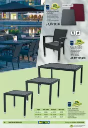 Gazetka promocyjna Metro - Garten und Terrasse - Gazetka - ważna od 07.04 do 07.04.2021 - strona 10 - produkty: aluminiumgestell, Bad, brut, erde, Garten, Holz, kissen, latte, sessel, stuhl, stuhlkissen, Ti, tisch