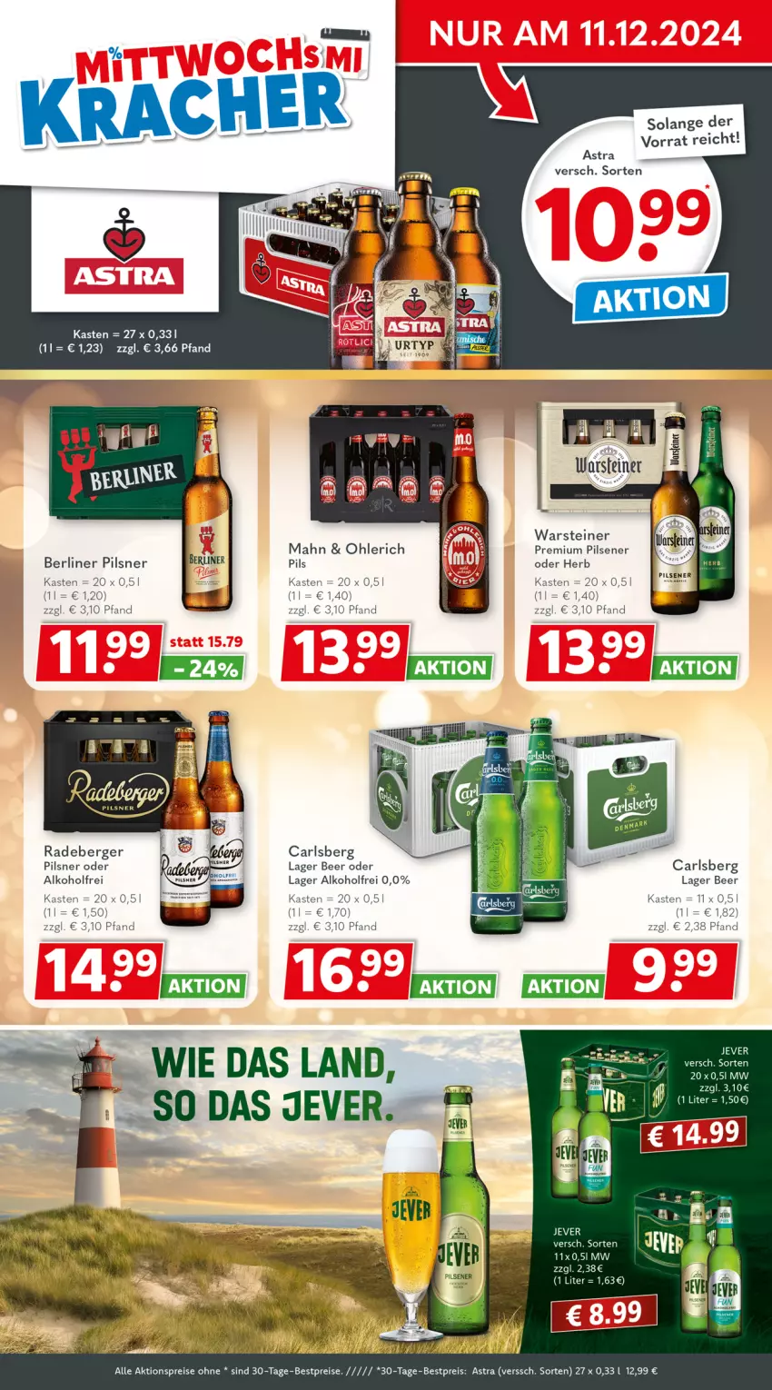 Aktueller Prospekt Getraenkeland - von 09.12 bis 21.12.2024 - strona 2 - produkty: aktionspreis, alkohol, Astra, Berger, berliner, bestpreis, bestpreise, carlsberg, eis, jever, pils, pilsener, pilsner, premium pils, radeberger, radeberger pilsner, reis, steiner, Ti, urtyp, warsteiner