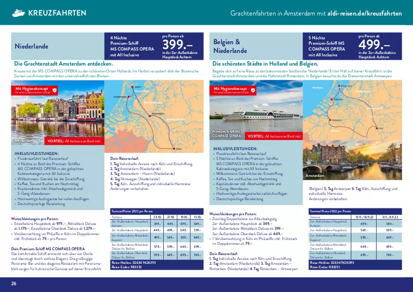 Aktueller Prospekt AldiSud - UNSERE LIEBLINGSREISEN - von 01.08 bis 31.08.2022 - strona 26 - produkty: aldi, blume, blumen, buch, decke, deutschsprachige reiseleitung, eis, elle, erde, Garten, getränk, inklusivleistungen, kaffee, kreuzfahrten, kuchen, LG, mab, rama, reis, reiseverlauf, tee, Ti