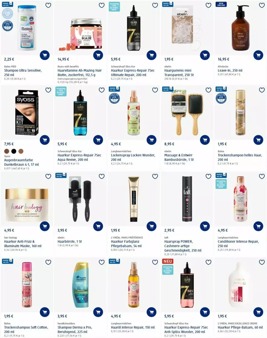 Aktueller Prospekt Dm Drogerie - Prospekte - von 09.06 bis 15.06.2022 - strona 4 - produkty: aqua, balsam, bambus, bio, braun, bürste, cashmere, creme, elle, gliss, gliss kur, haarspray, l'oreal, Maske, Pflegebalsam, schwarzkop, schwarzkopf, shampoo, syoss, Taft, Ti, Trockenshampoo, usb, vita, Vitamine, Yo, zucker