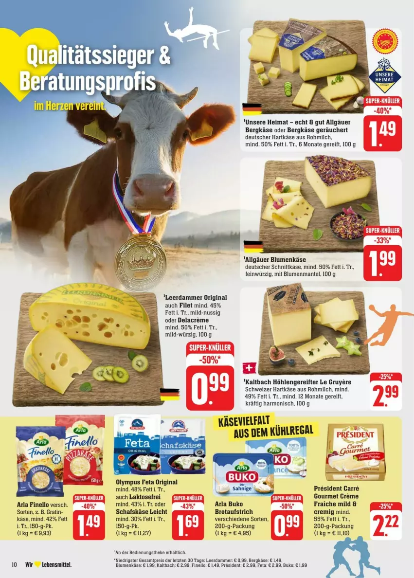 Aktueller Prospekt Edeka - Prospekte - von 27.07 bis 03.08.2024 - strona 12 - produkty: arla, arla buko, aufstrich, aus dem kühlregal, Bergkäse, blume, blumen, brot, brotaufstrich, Buko, creme, deutscher schnittkäse, eis, feta, filet, finello, gin, hartkäse, Käse, kühlregal, lebensmittel, leerdammer, LG, Mantel, milch, nuss, regal, reis, schafskäse, schnittkäse, schweizer hartkäse, Ti, ZTE