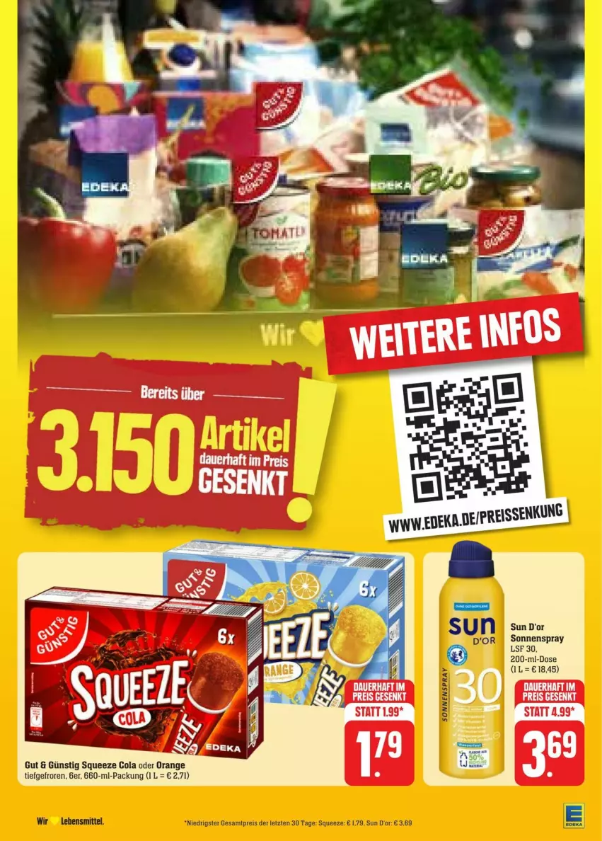 Aktueller Prospekt Edeka - Prospekte - von 27.07 bis 03.08.2024 - strona 43 - produkty: eis, lebensmittel, reis, reiss, sonnenspray, Ti, ZTE