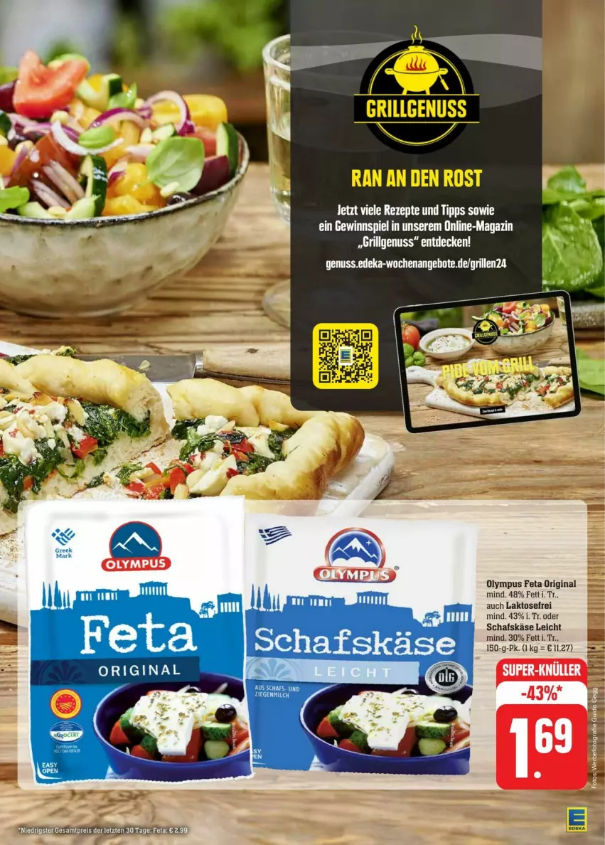 Aktueller Prospekt Edeka - Prospekte - von 27.07 bis 03.08.2024 - strona 9 - produkty: angebot, angebote, deka, eis, feta, gewinnspiel, gin, grill, Käse, LG, magazin, nuss, reis, schafskäse, Ti, ZTE