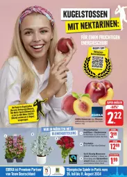 Gazetka promocyjna Edeka - Prospekte - Gazetka - ważna od 03.08 do 03.08.2024 - strona 2 - produkty: Abtei, blume, blumen, butter, buttermilch, deka, eis, erde, fleisch, Kugel, milch, Nektar, nektarinen, nektarinen oder, oder pfirsiche, pfirsich, pfirsiche, reis, rezept, rezept-tipp, rosen, shake, Ti, topf, übertopf