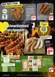 Gazetka promocyjna Edeka - Prospekte - Gazetka - ważna od 03.08 do 03.08.2024 - strona 6 - produkty: bier, bratwurst, champion, eis, fleisch, grill, Grillwurst, Käse, reis, rwe, südwest, wurst, ZTE